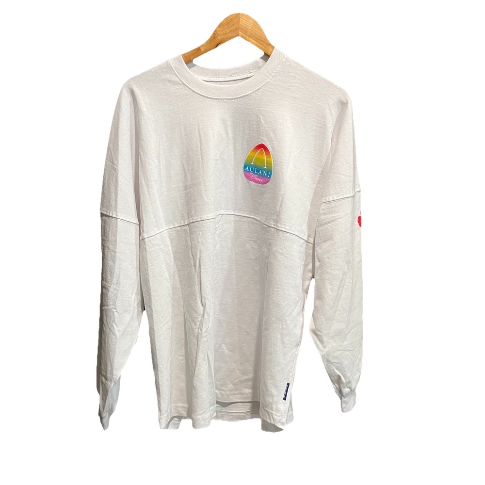 Disney White Pride Collection Aloha Aulani Spirit Jersey Unisex T-Shirt Size M